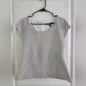 WHBM Striped Blouse